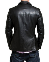 Men Genuine Leather Blazer Sport Coat 12